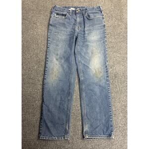 Carhartt Mens 34x32 Relaxed Fit Work Jeans B460 DVB